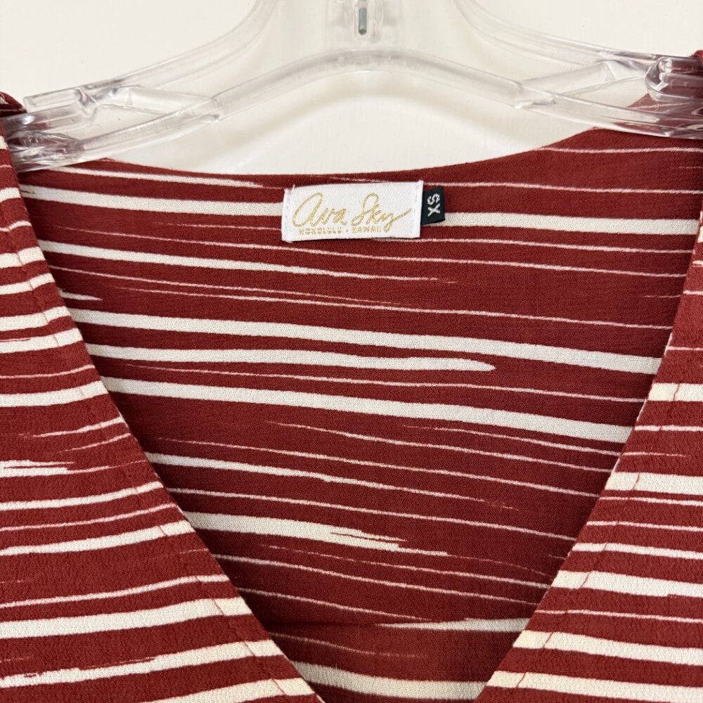 Ava Sky Top Gwen In Rust Stripe - image 6